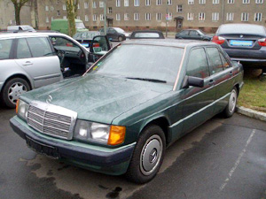 ����������� �� ������� � ������������ Mercedes 190 W201